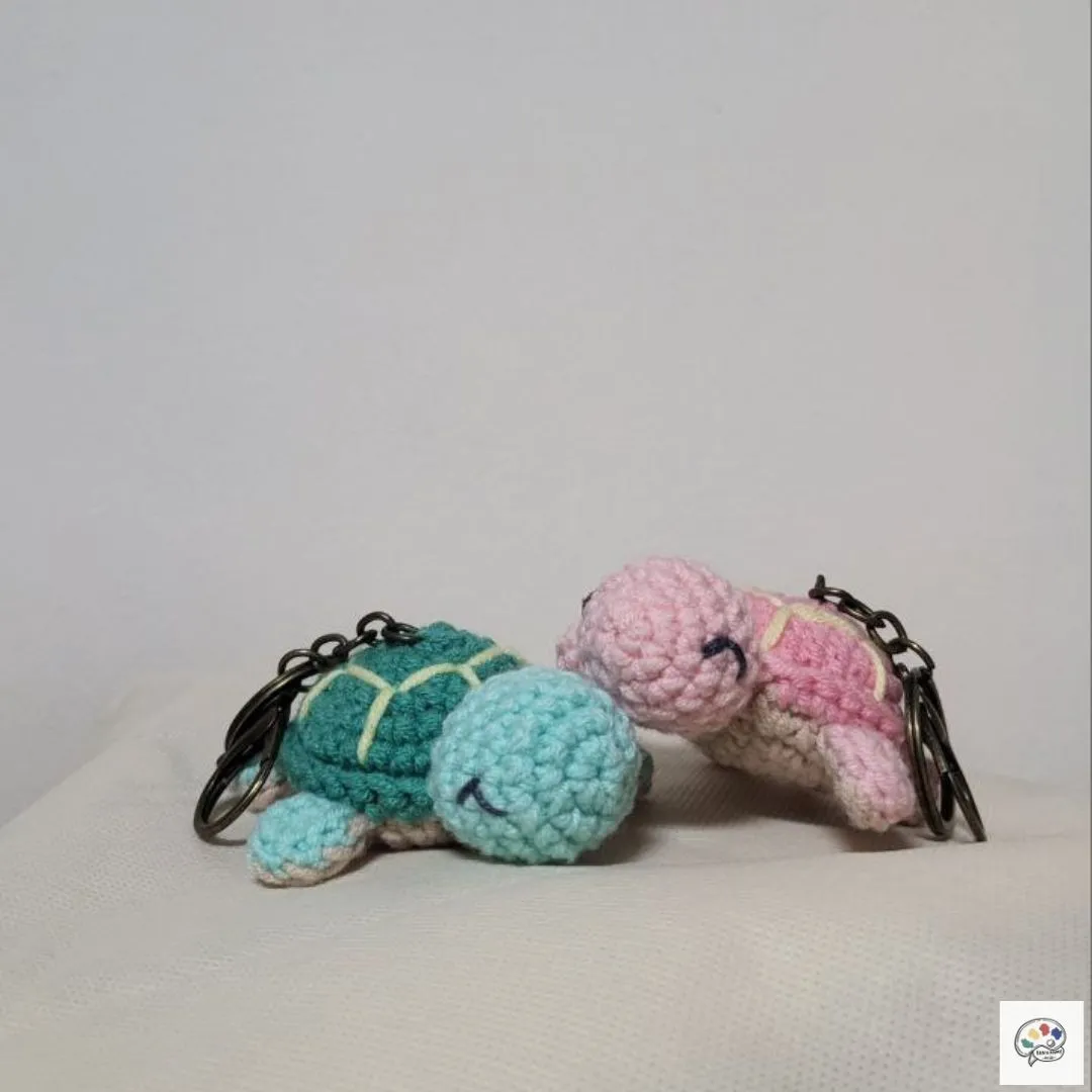 Turtle Amigurumi Keychain