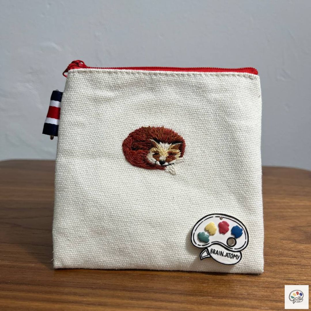 Custom Embroidery Square Pouch